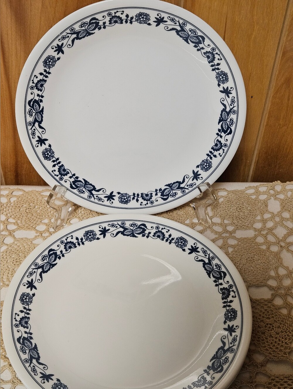 Vintage Lot Of 4 Corelle Old Town Blue Onion Luncheon Plates 8.5” - Picture 2 of 6